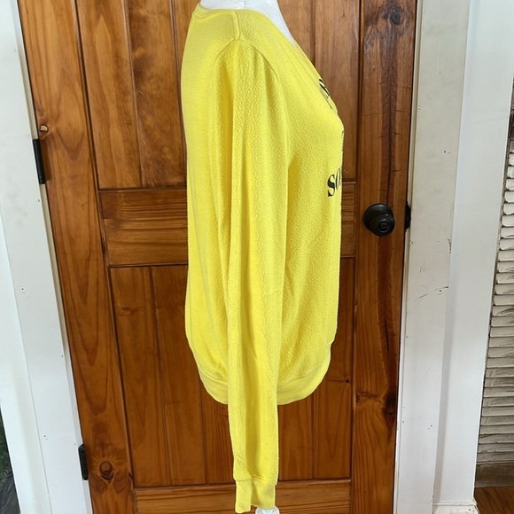 Wildfox Driver Take Me Somewhere Sunny Sweatshirt Yellow Black Small Soft - Picture 2 of 7